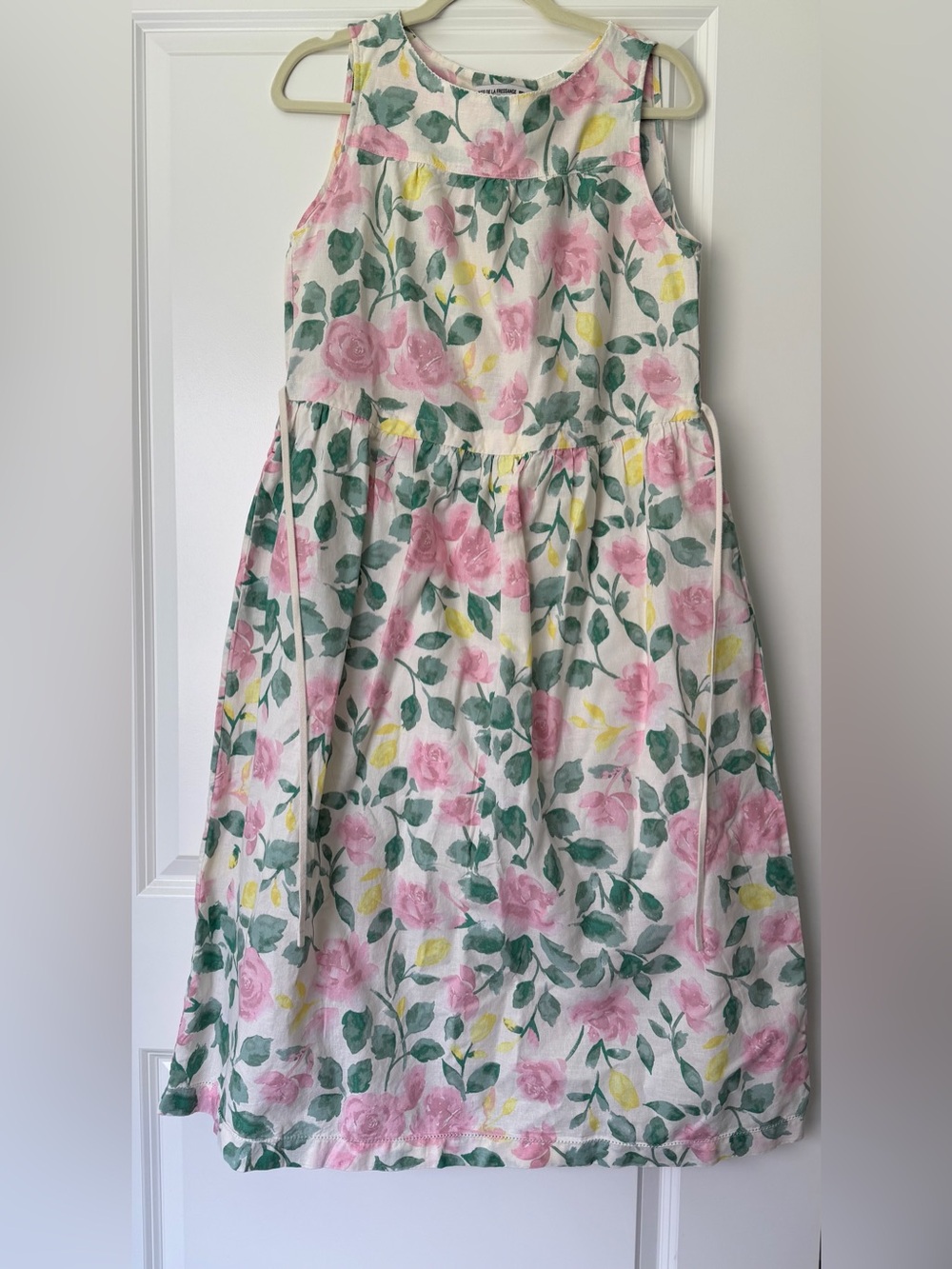Uniqlo Floral Maxi Dress in Pink, Green & Yellow